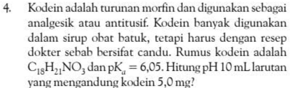 Kode In Kodein adalah turunan morfin dan digunakan | StudyX