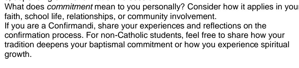 What does commitment mean to you personally? | StudyX
