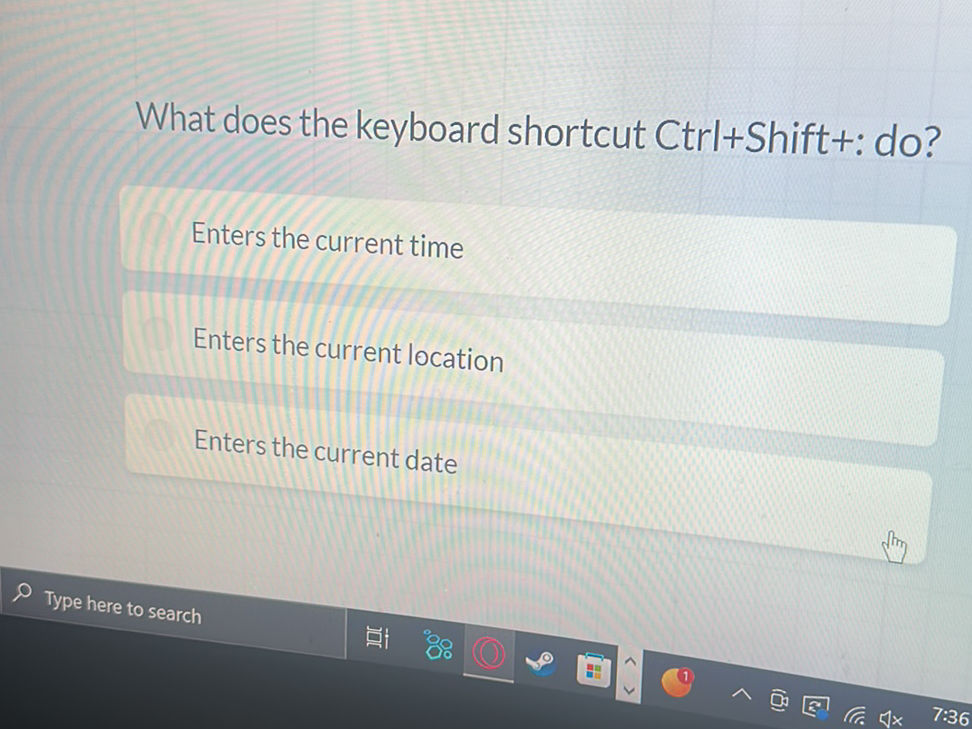 What does the keyboard shortcut Ctrl+Shift+: