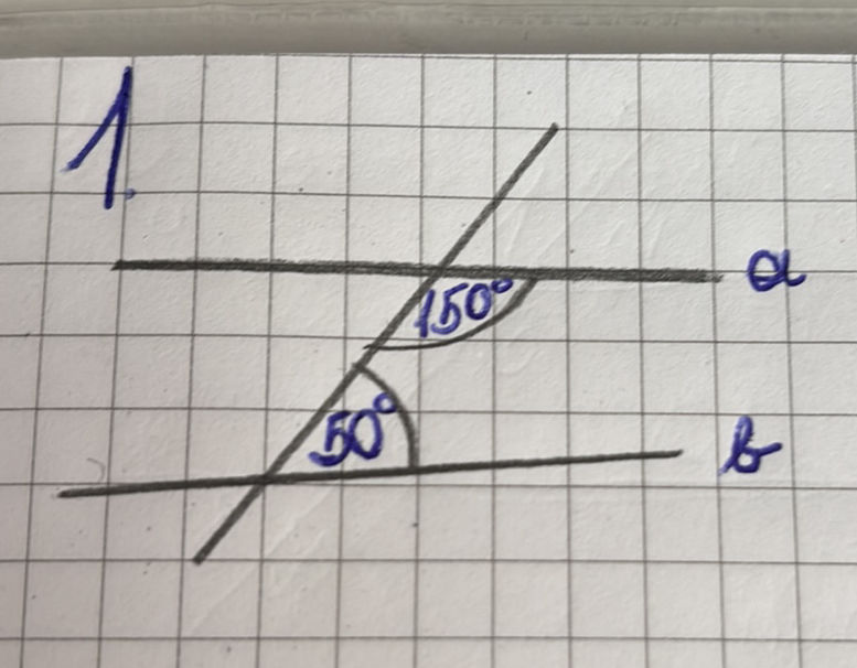 1 Lines a and b are parallel. The angle | StudyX