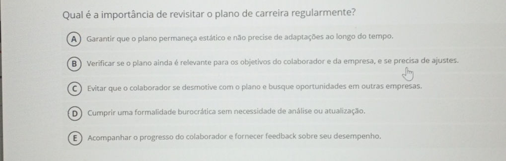 Qual é a importância de revisitar o plano de