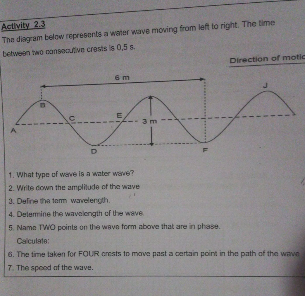 Activity 2.3 The diagram below represents a | StudyX