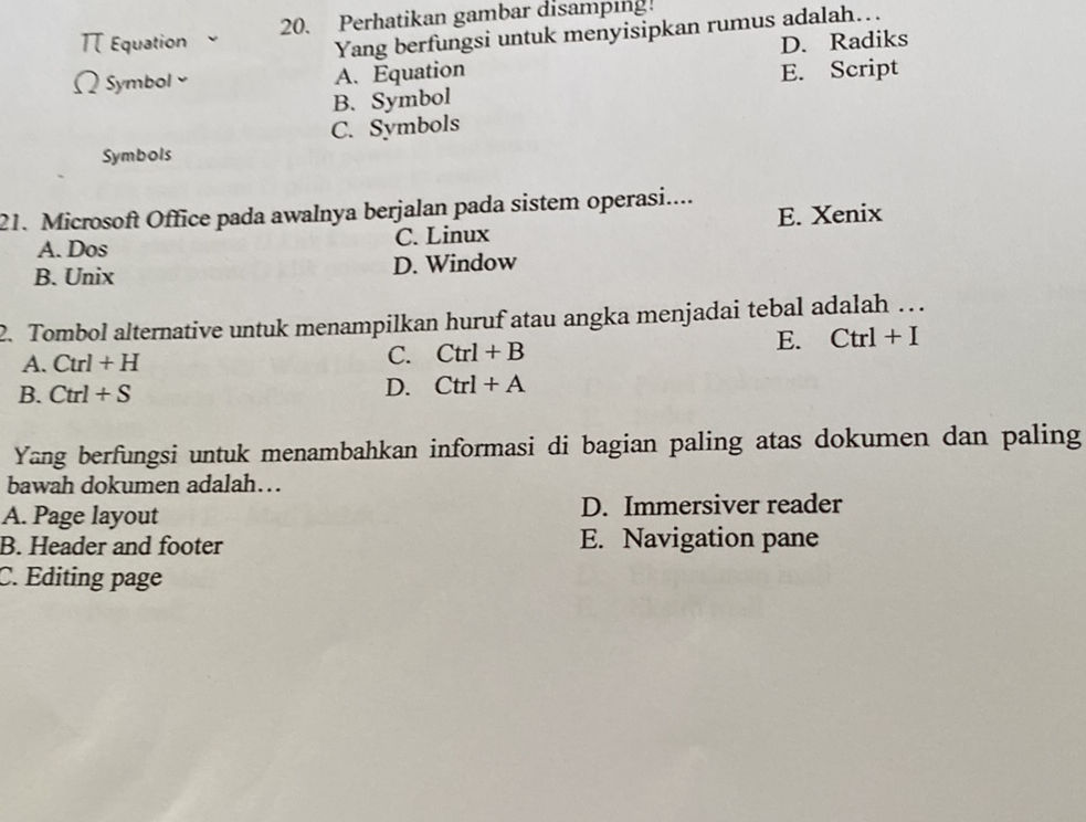 20. Perhatikan gambar disamping! Yang | StudyX