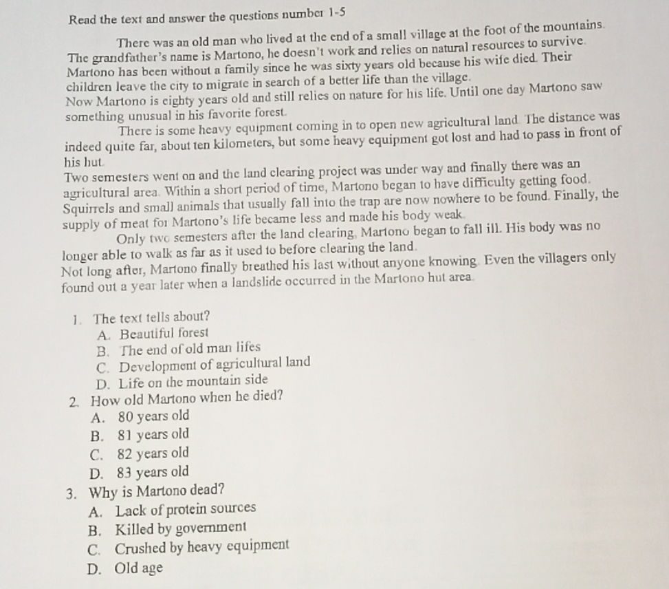 Read the text and answer the questions | StudyX