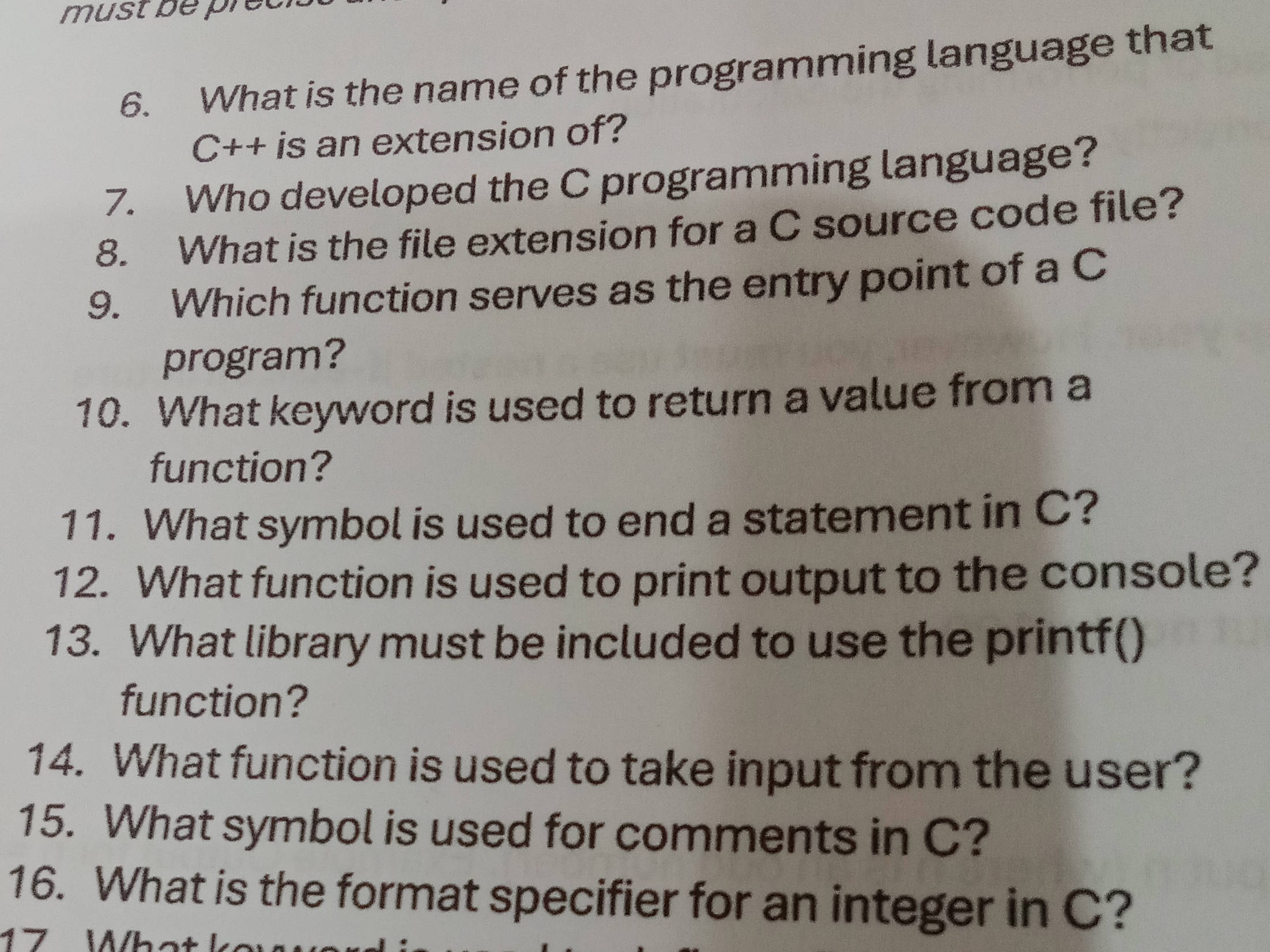 6. What is the name of the programming | StudyX