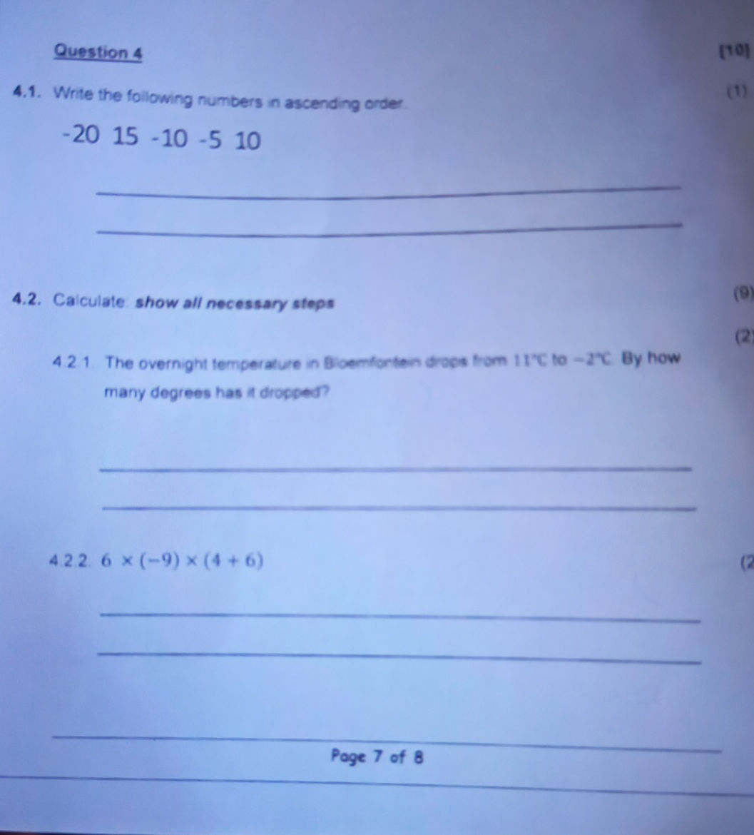 4.1. Write the following numbers in | StudyX