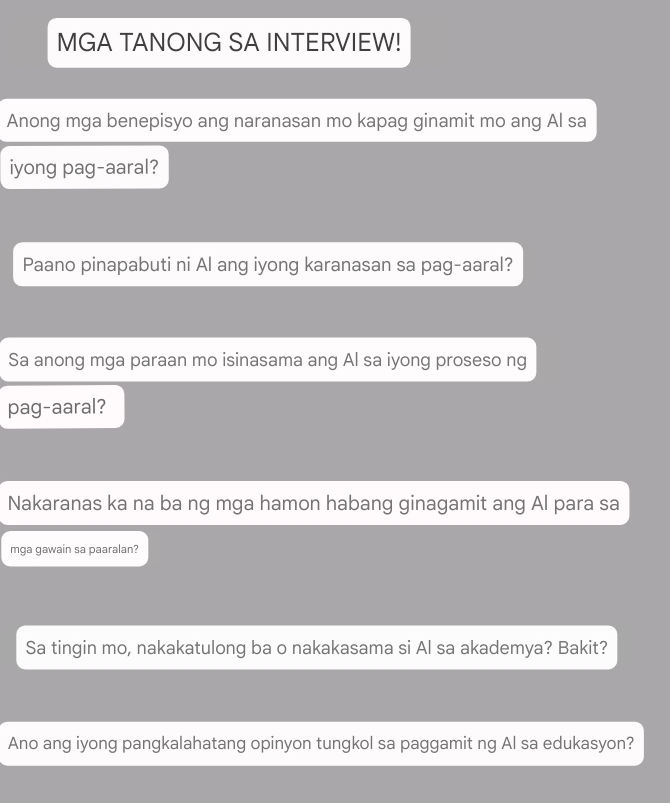 MGA TANONG SA INTERVIEW! Anong mga | StudyX