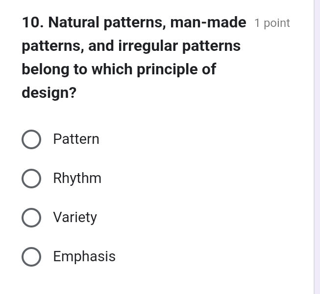 10. Natural patterns, man-made patterns, and | StudyX