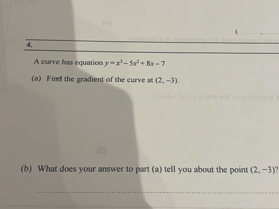 4 A Curve Has Equation y X 3 5x 2 StudyX 4-a-curve-has-equation-y-x-3-5x-2-studyx