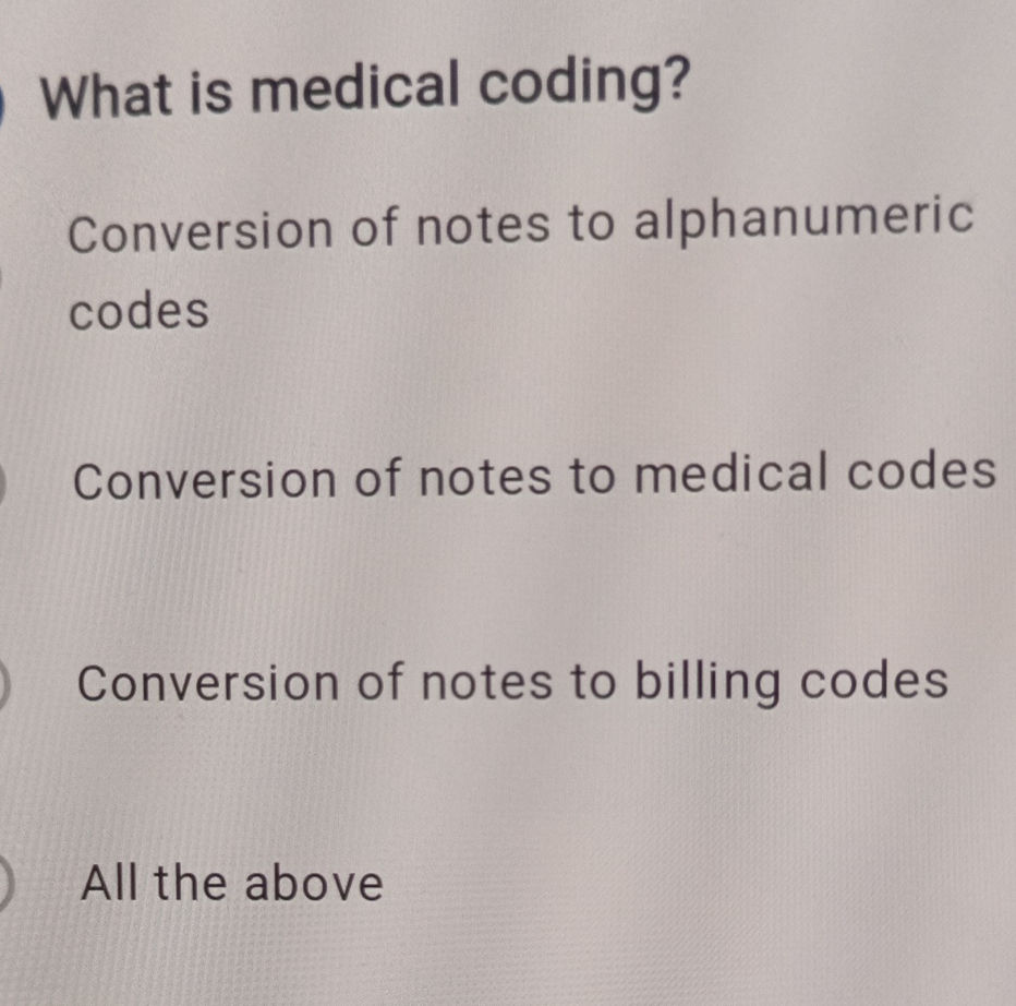 What is medical coding? Conversion of notes | StudyX