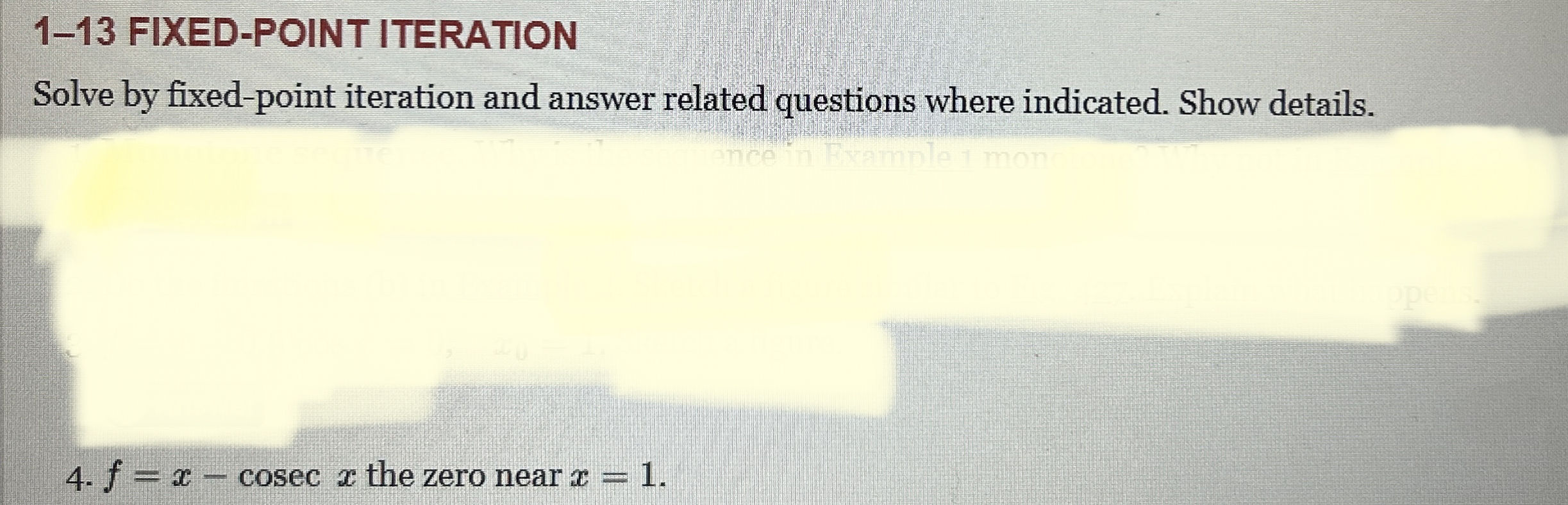 Solve by fixed-point iteration and answer | StudyX