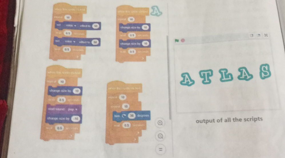 The image shows several blocks of code and | StudyX
