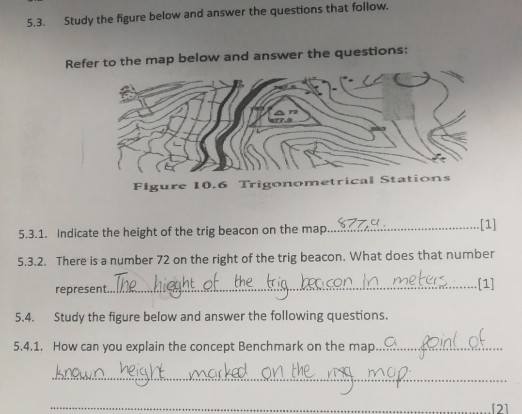 5.3. Study the figure below and answer the | StudyX