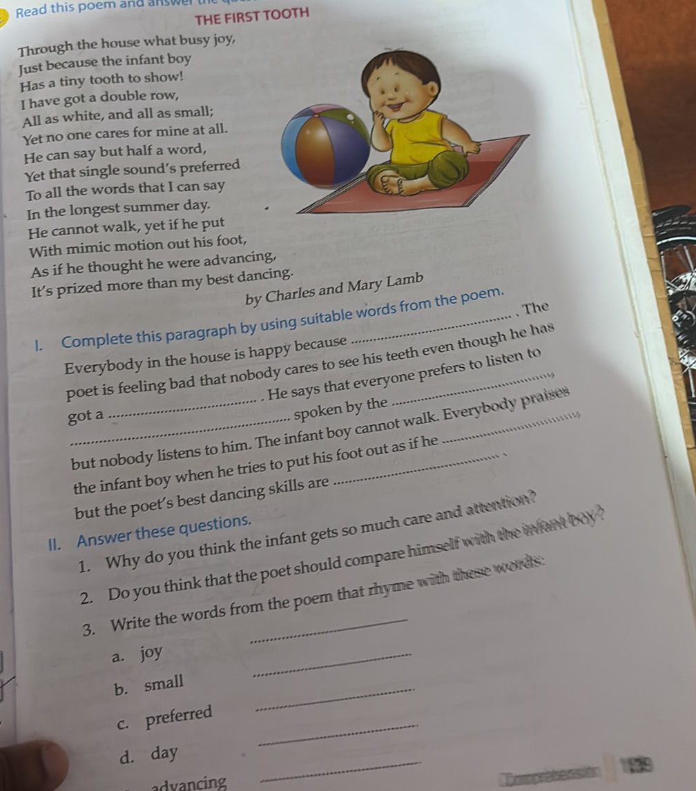 1. Complete this paragraph by using suitable | StudyX