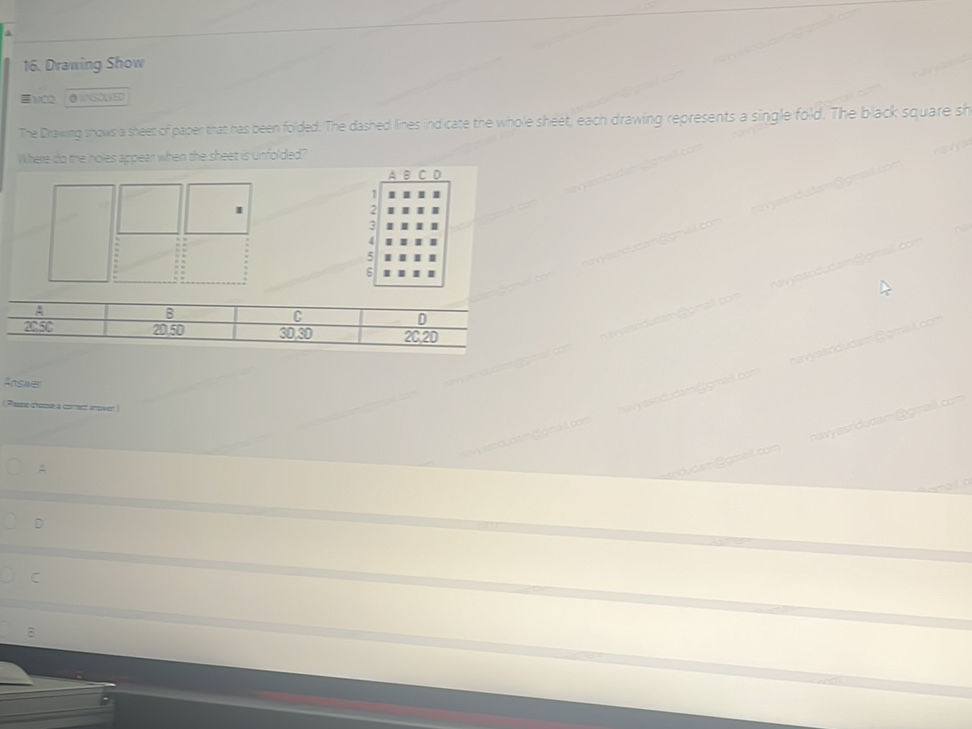 The Drawing shows a sheet of paper that has | StudyX