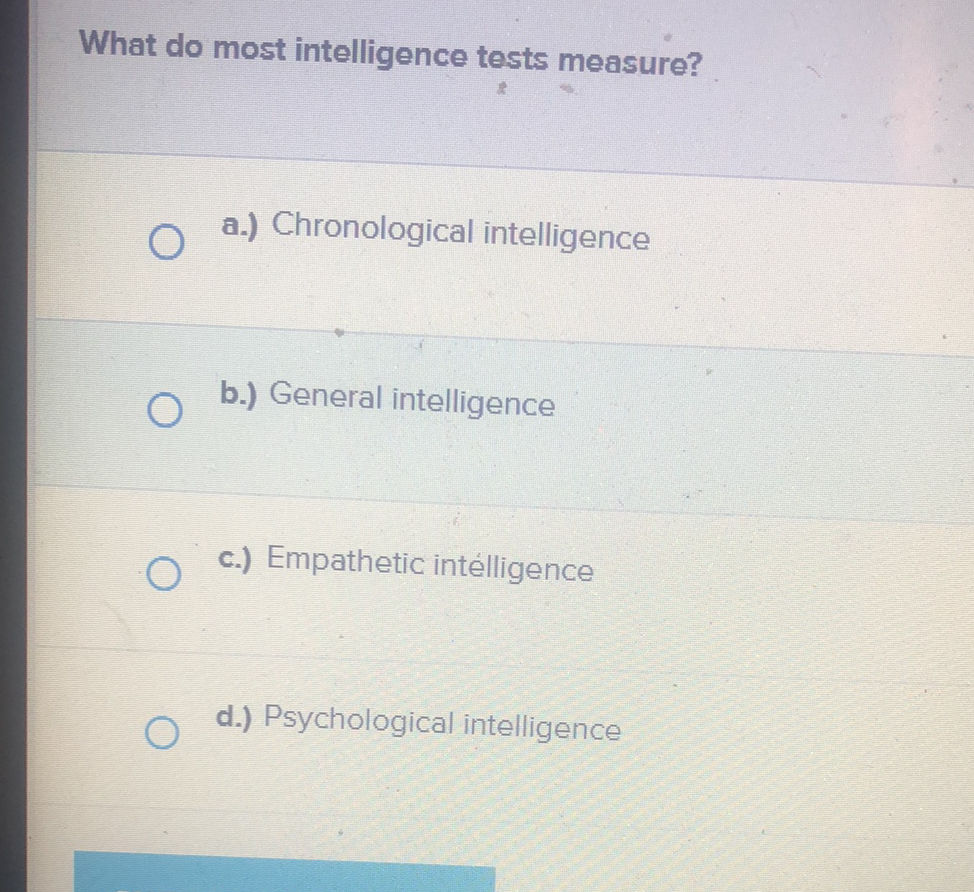 What Do Most Intelligence Tests Measure Studyx