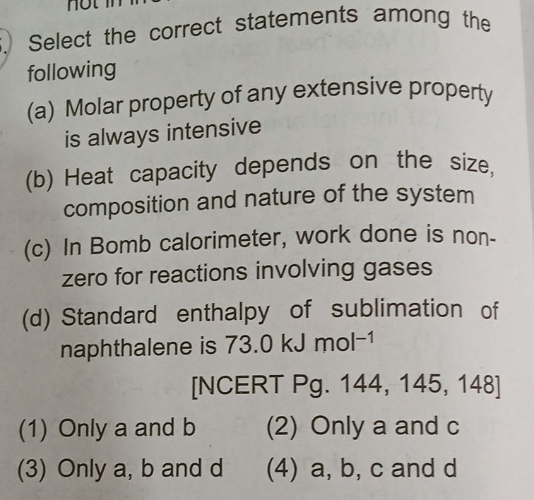 Select the correct statements among the | StudyX