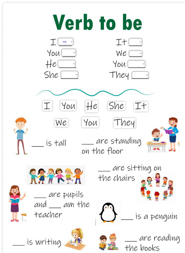 Verb to be I You He She It We | StudyX
