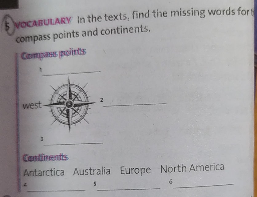 In the texts, find the missing words for | StudyX