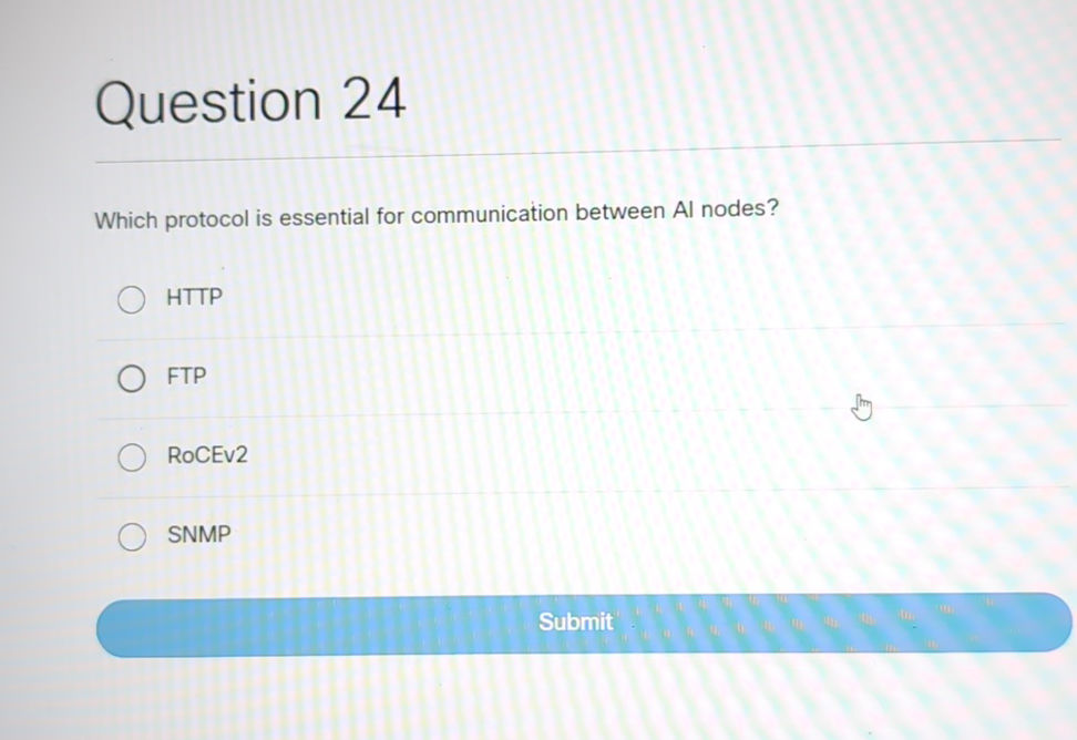 Question Protocol Question 24 Which protocol is essential for | StudyX