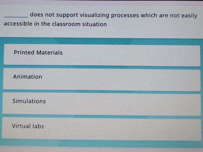 does not support visualizing processes which