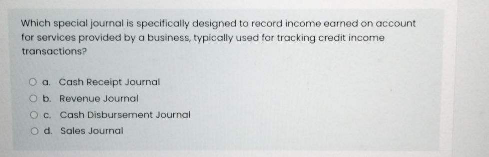 Which special journal is specifically