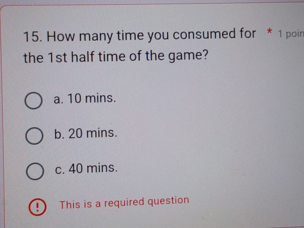 15. How many time you consumed for the 1st | StudyX
