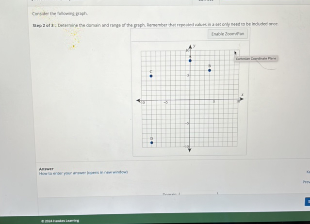 Consider the following graph Step 2 of 3 | StudyX