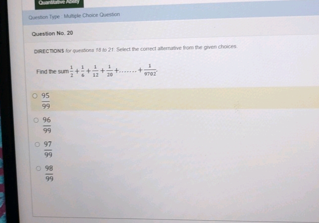 QuantiatveAbiny Question Type Multiple | StudyX