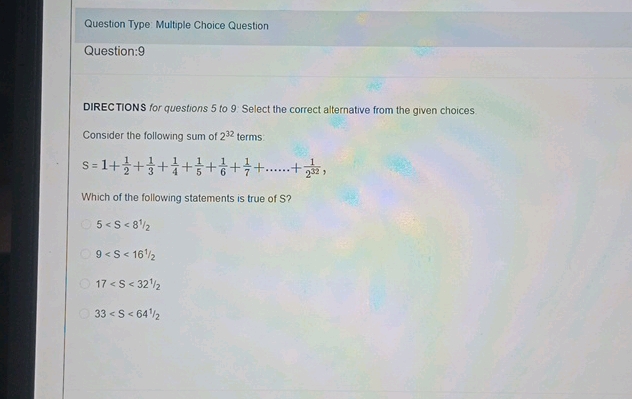 Question Type Multiple Choice Question | StudyX