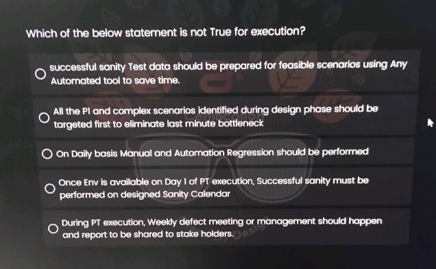 Which of the below statement is not True | StudyX