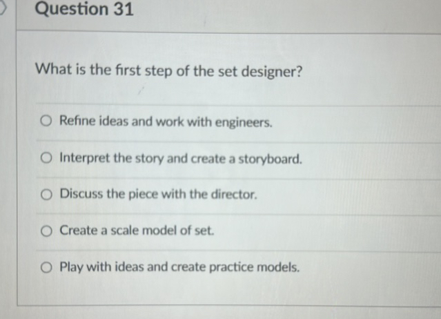 Question 31 What is the first step of the | StudyX