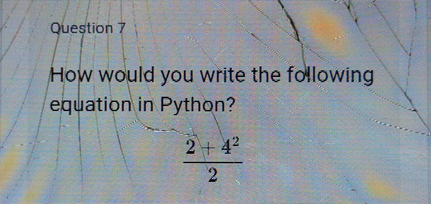 Question 7 How would you write the | StudyX