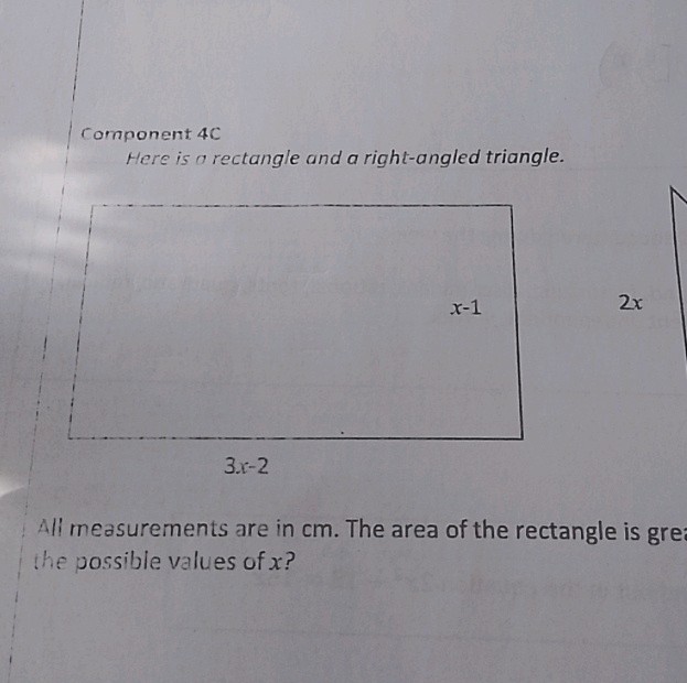 Component 4 C Here is a rectangle and a | StudyX
