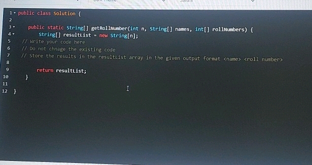 public class Solution public static String | StudyX