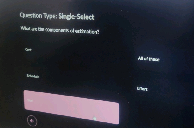 Question Type Single-Select What are the | StudyX