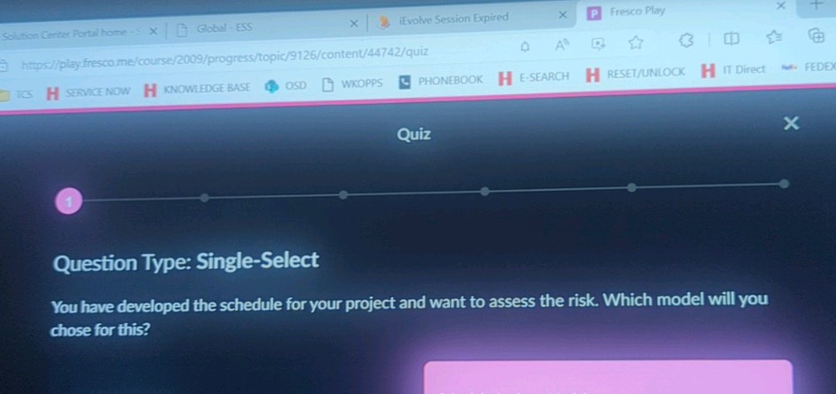 Quiz (1 Question Type Single-Select You | StudyX