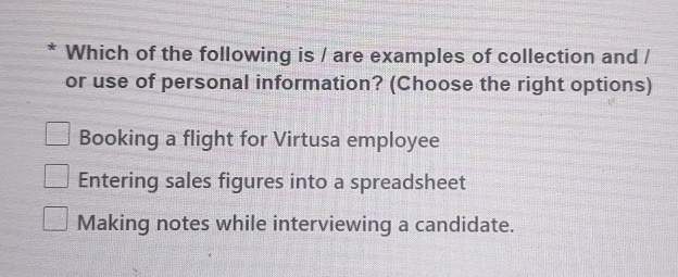 Which of the following is / are examples of