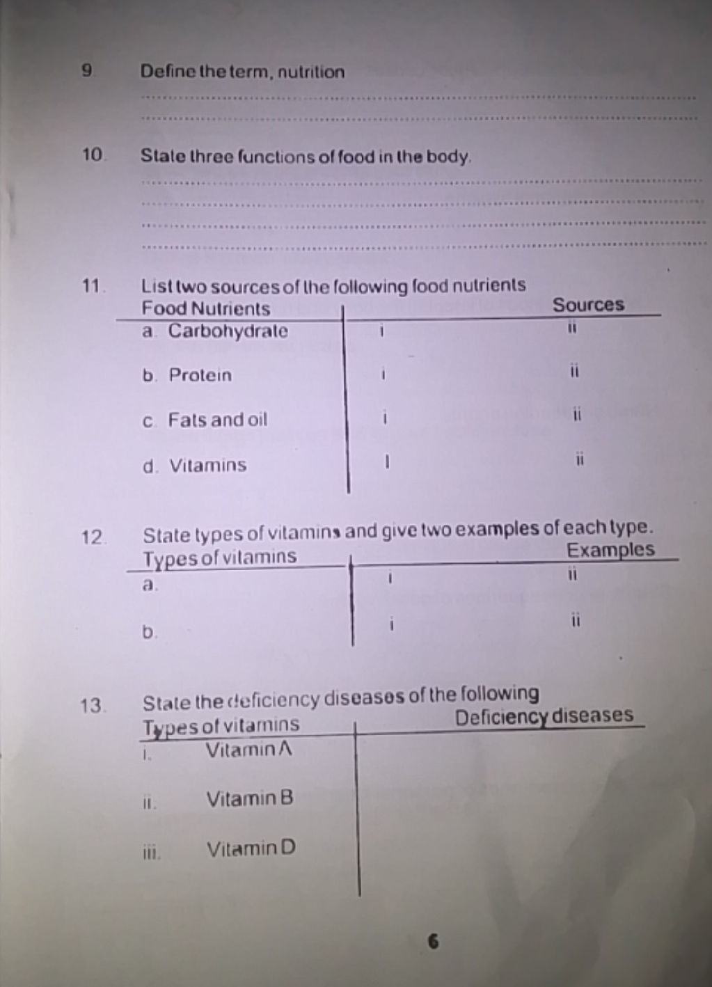 State types of vitamins and give two