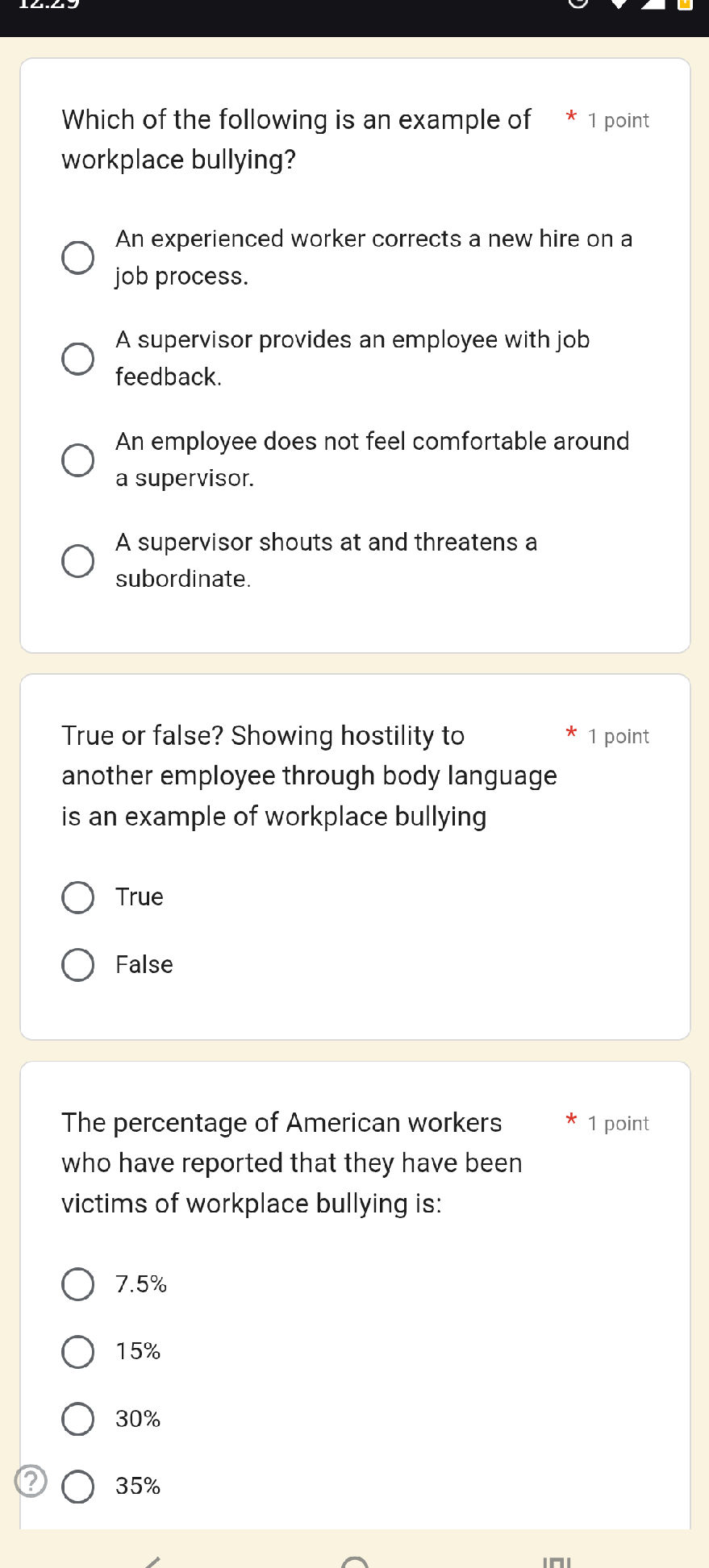 Hr Discussion Notes Examples True or false? Showing hostility to another