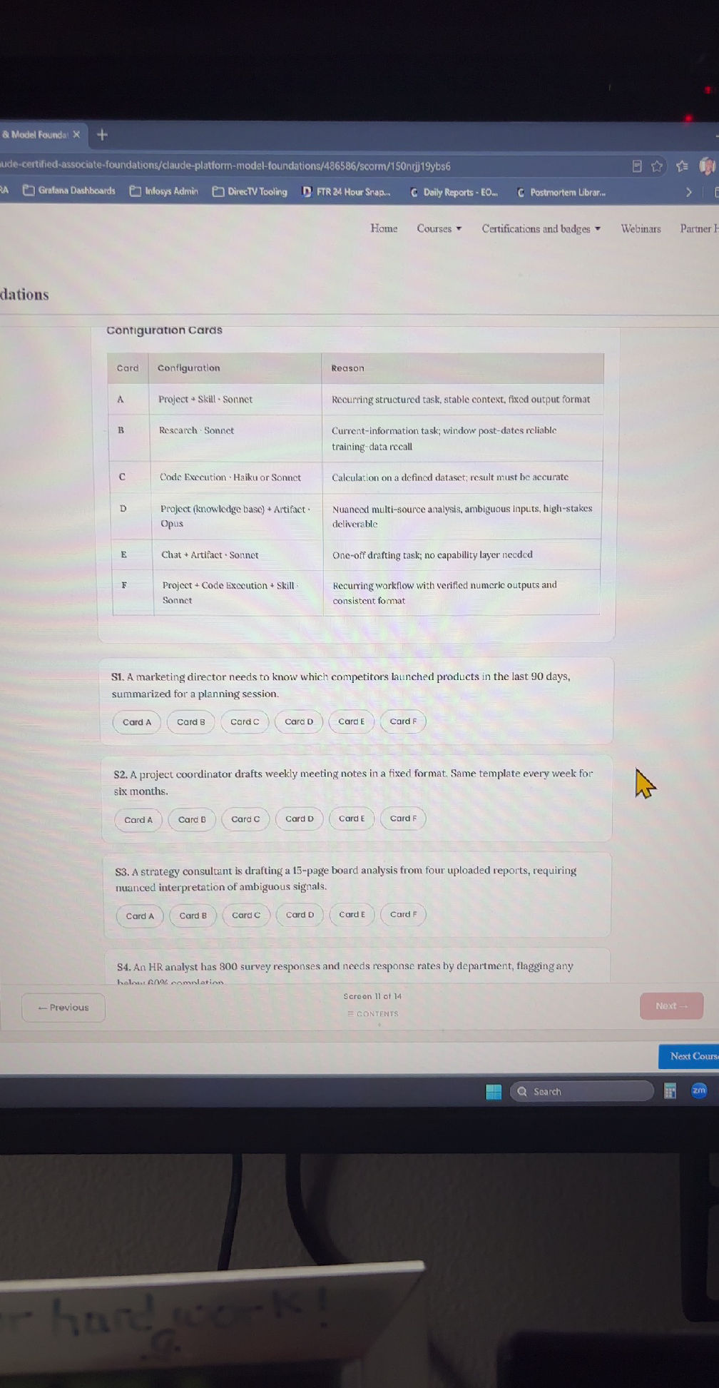Configuration Cards | Card | Configuration
