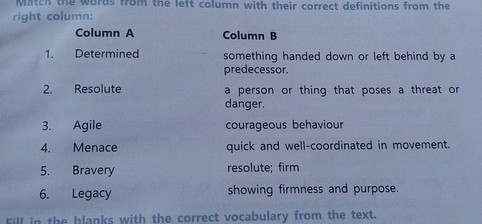 Match the words from the left column with | StudyX