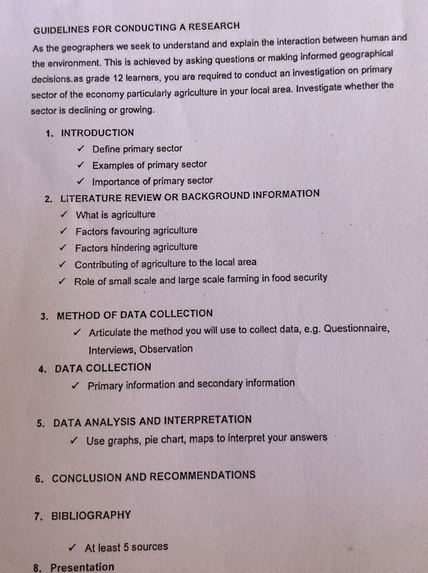 GUIDELINES FOR CONDUCTING A RESEARCH As the | StudyX