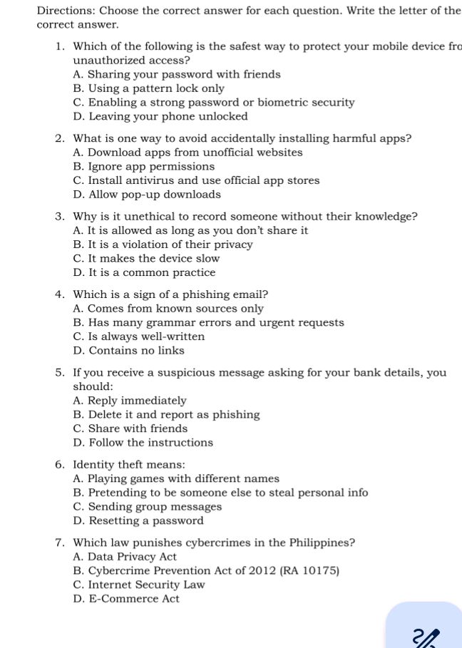 Directions: Choose the correct answer for | StudyX