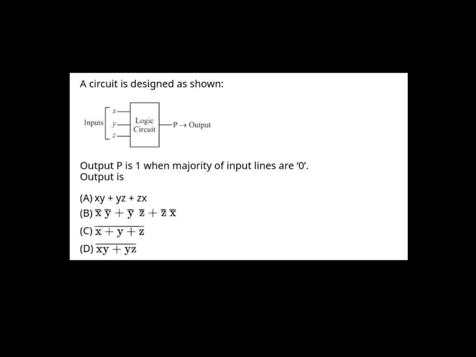 Basic Input Logic Output A circuit is designed as shown: Inputs | StudyX