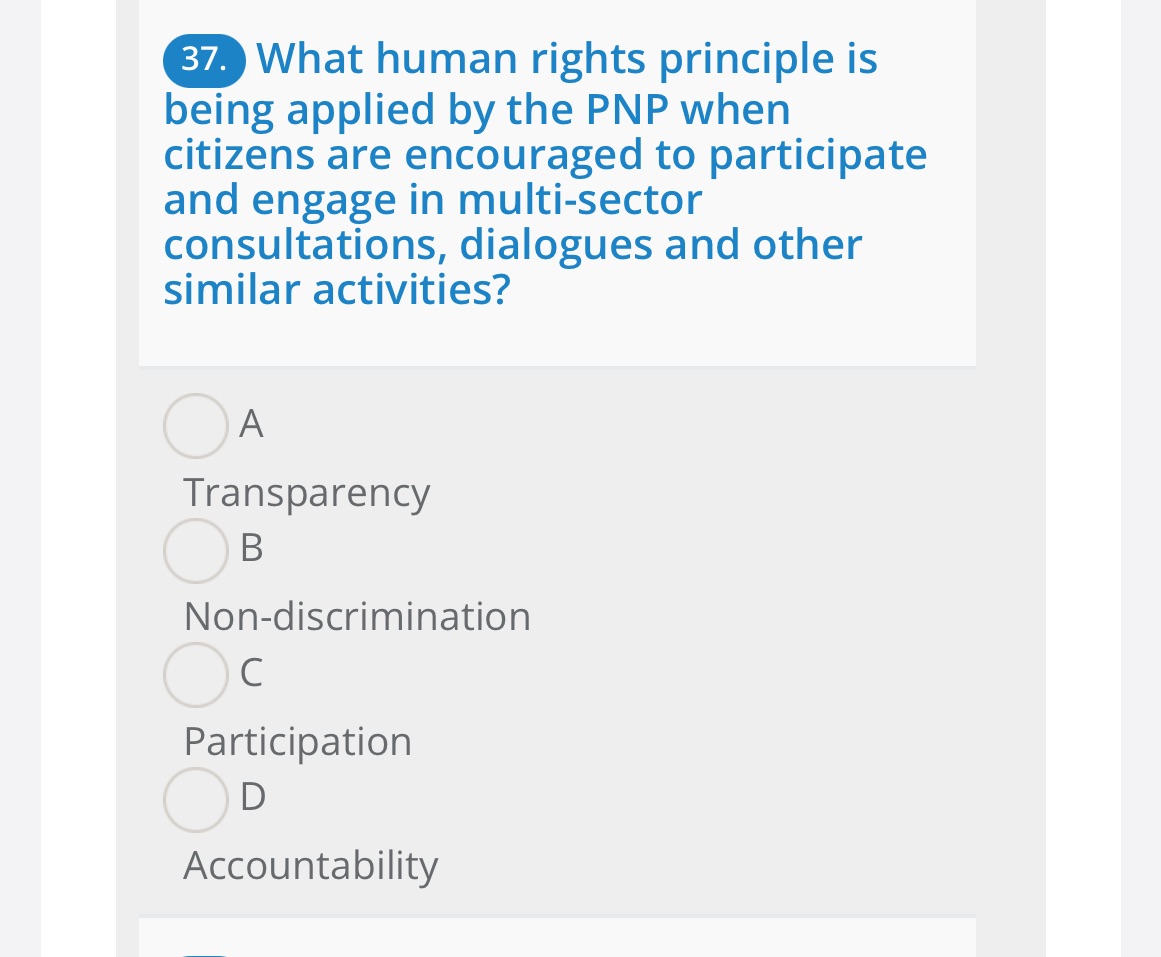 What human rights principle is being applied