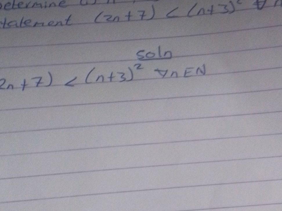 Prove (2n+7)