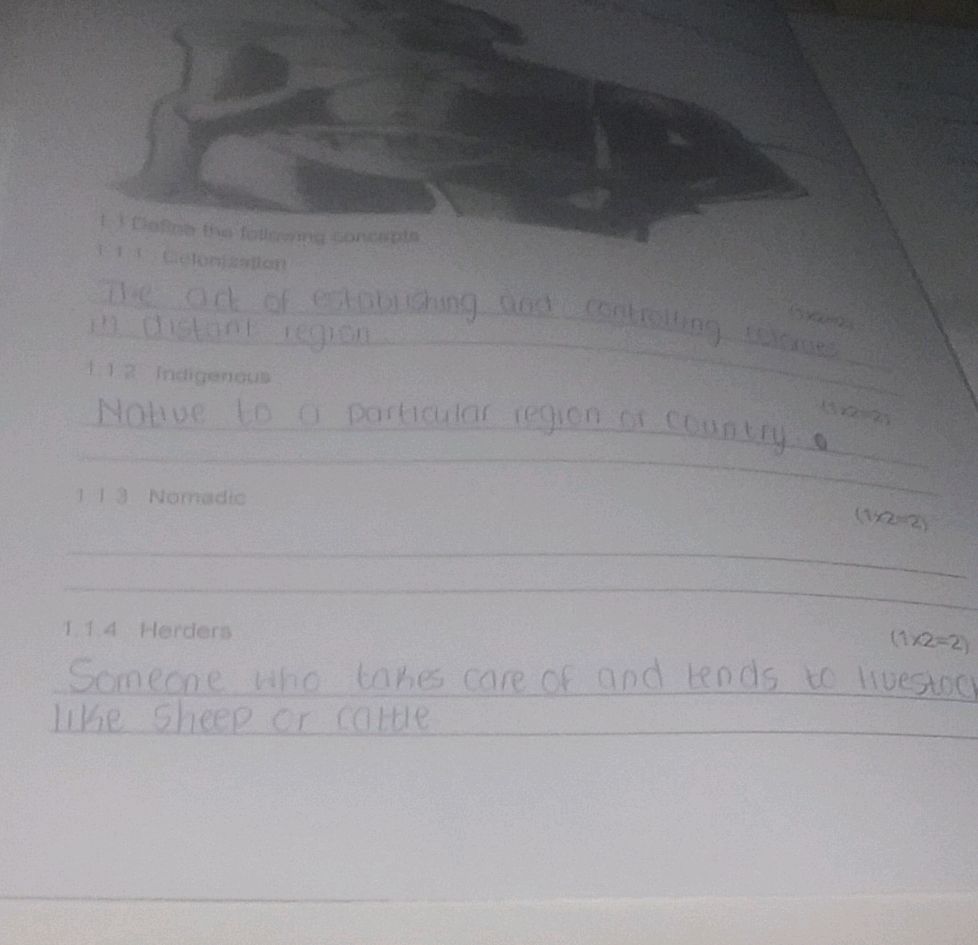 1. 1 Define the following concepts. 1.1.1 | StudyX