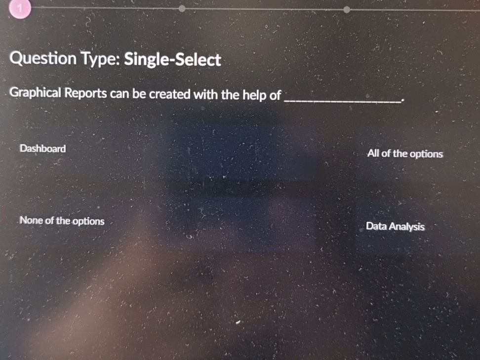 Graphical Reports can be created with the | StudyX