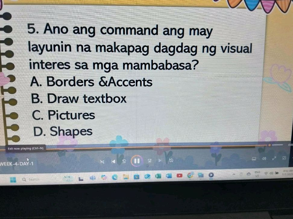 5. Ano ang command ang may layunin na | StudyX
